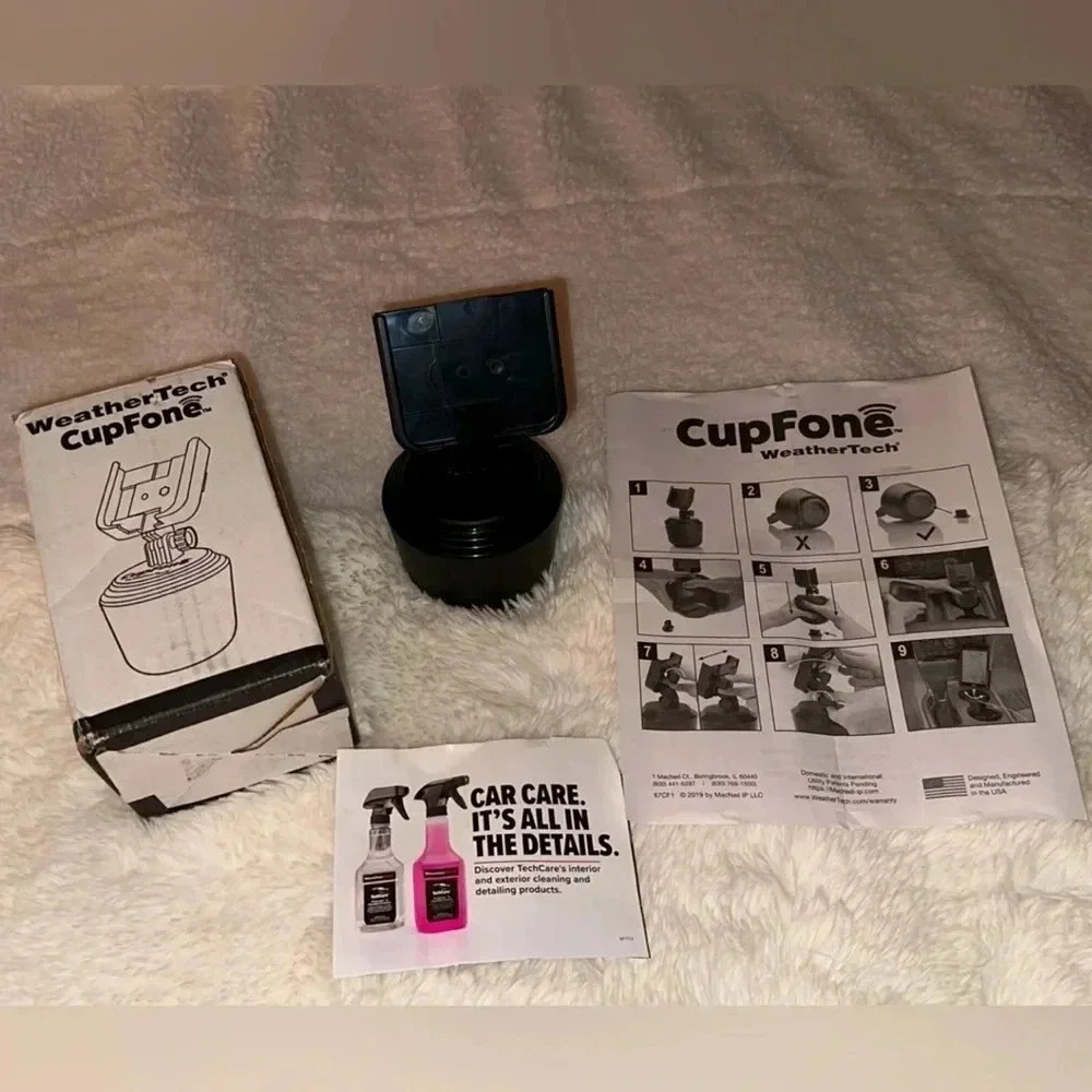 Sale NWT WeatherTech CupFone in black color for car/auto